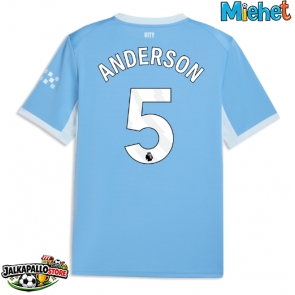 Manchester City Elliot Anderson #5 Kotipaita 2026-27 Lyhythihainen